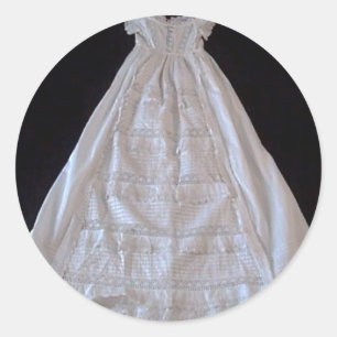 Adesivo Vestido antigo de Chrstening do laço do Ayrshire