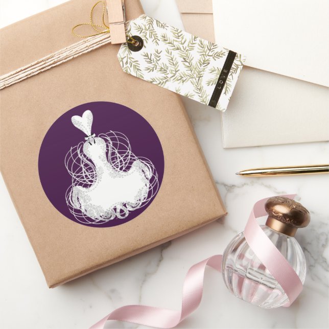 Adesivo Vestido Branco do Vestido Viciado em Moda (Presentear)