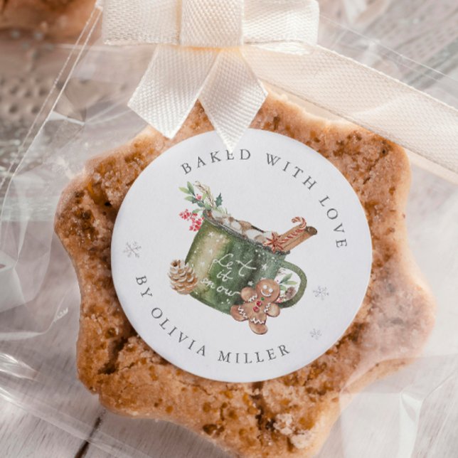 Adesivo Vestido Com Ama De Cacau Quente De Natal (Criador carregado)