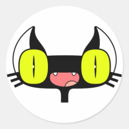 Adesivo Vestido com um Gatinho Engraçado