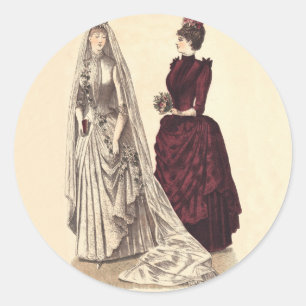 Adesivo Vestido de casamento do Victorian