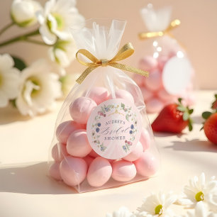 Adesivo Vestido de Chá de Panela Doce como Mirtilo com Mir