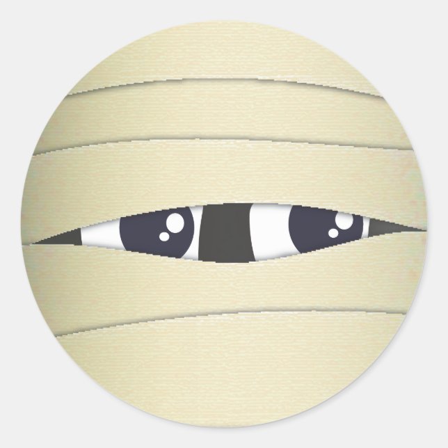 Adesivo Vestido de Dia das Bruxas da Múmia Bonita (Frente)