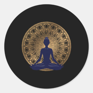 Adesivo Vestido de Ioga Roupas de Meditação Namaste Posiçã