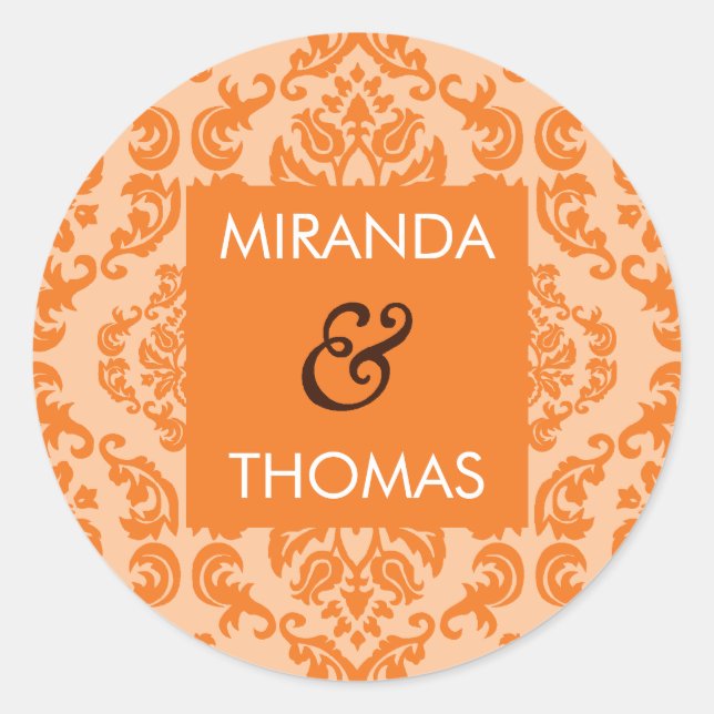 Adesivo VESTIDO DE MADEIRA/SELO: Cores damascos 8A (Frente)