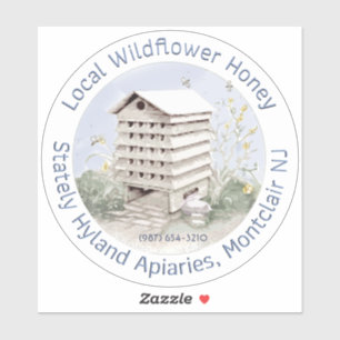 Adesivo VESTIDO DE MEL DO Blossom selvagem TRANSPARENTE