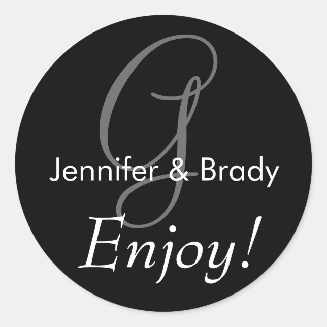 Adesivo Vestido De Noiva Monograma, Vinheta De Favor (Frente)