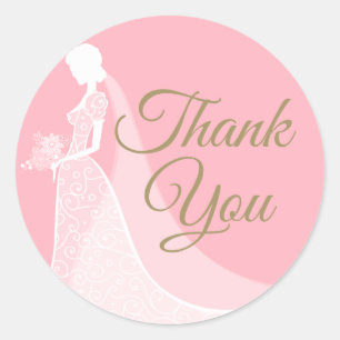 Adesivo Vestido de Renda Elegante Rosa e Dourado Chá de No