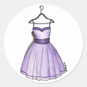 Adesivo Vestido do Baile de formatura da Imagem bonito Pur