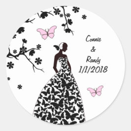 Adesivo Vestido Elegante Brito feito borboletas