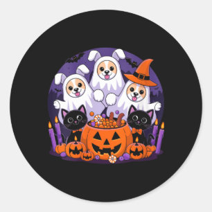 Adesivo Vestido engraçado de Halloween para cachorro femin