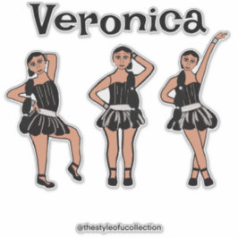 Adesivo Vestido Prateado Preto nº 2