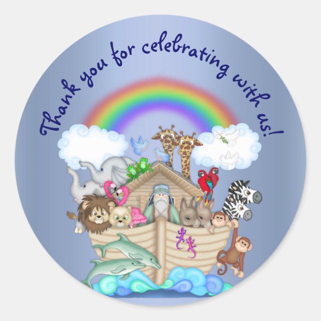 ADESIVO VESTIDO ZOOLÓGICO DE ANIMAIS DE ARCO NOAHS (Frente)