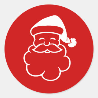 Adesivo Vestidos de envelope de Natal com cabeça de Papai