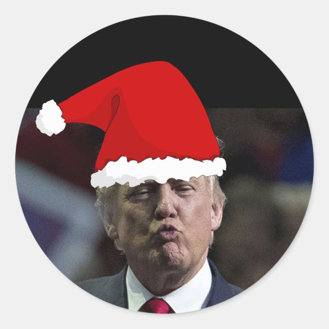 ADESIVO VESTIDOS DE NATAL DE BEIJOS DE TRUMP (Frente)
