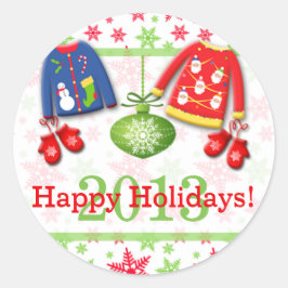 Adesivo Vestidos Felizes de Natal Feio, Sticker 3