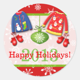 Adesivo Vestidos Felizes de Natal Feio, Sticker 4