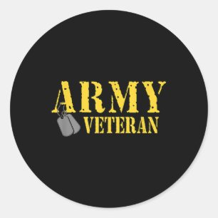 Adesivo Vestígio do Exército Veterano Camisa do Orgulho Mi