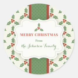 Adesivo Vestígios de Natal Personalizados