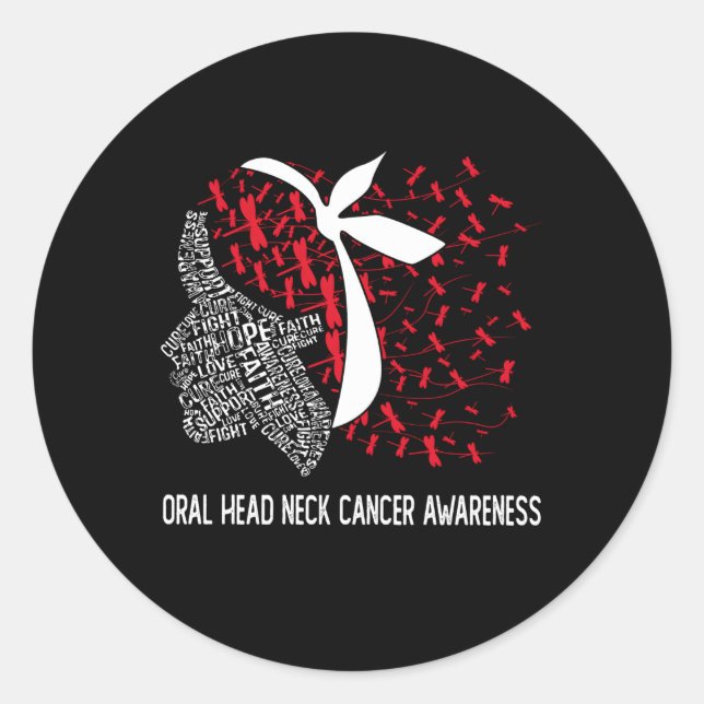 Adesivo Vestimos Branco Vermelho Para Cancer De Cabeça Ora (Frente)