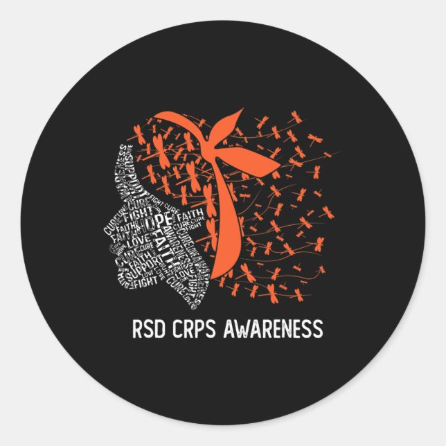 Adesivo Vestimos Laranja Para Sensibilização Do Rsd Crps 2 (Frente)