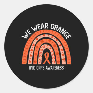 Adesivo Vestimos Laranja Para Sensibilização RSD CRPS