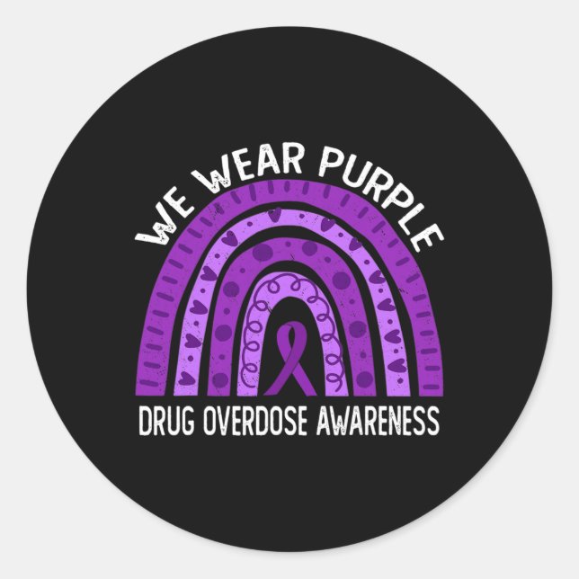 Adesivo Vestimos O Arco-Íris Roxo Para Sensibilização Para (Frente)