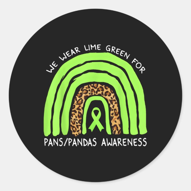 Adesivo Vestimos O Verde limão Rainbow Para As Pandas Awar (Frente)