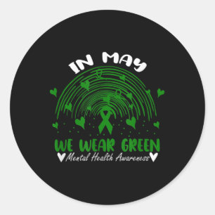 Adesivo Vestimos Verde Para A Consciência Mental O Arco-Ír