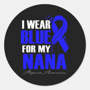 Adesivo Vestir Azul Para Minha Pena De Alopecia Nana