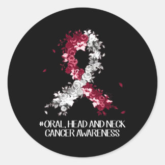 Adesivo Vestir Burgundy Cancer A do pescoço da cabeça oral