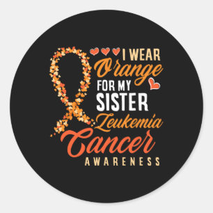 Adesivo Vestir Laranja Para A Minha Irmã, Cancer De Leucem