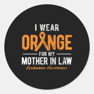 Adesivo Vestir Laranja Para Minha Mãe Na Leucemia Cancer D