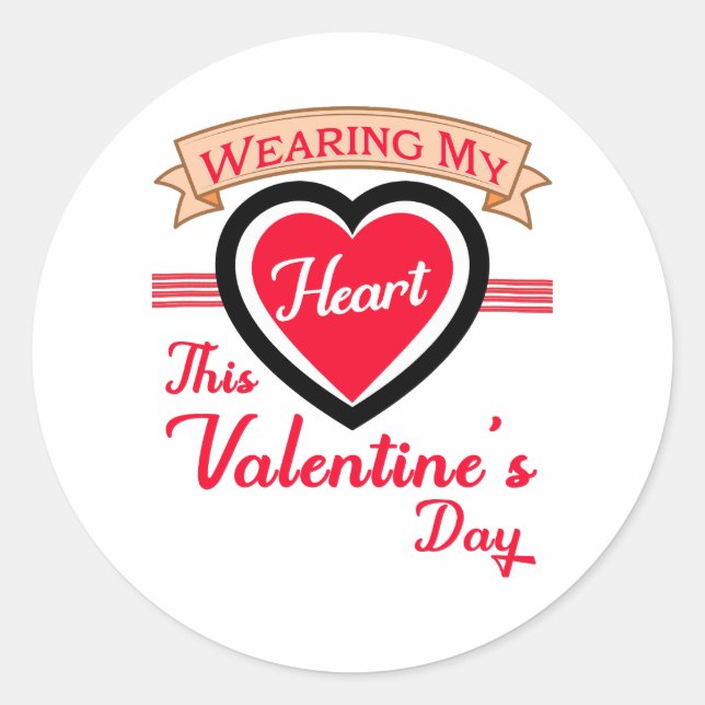 Adesivo Vestir o meu coração este Namorados - presentes bo (Frente)