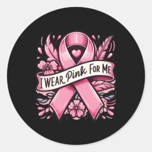 Adesivo Vestir Rosa Para Mim Sensibilização Do Cancer Da M