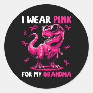 Adesivo Vestir Rosa Para Minha Avó T-rex A Mama De Dinossa