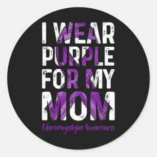 Adesivo Vestir Roxo Para A Minha Mãe - Sensibilização Para