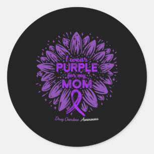 Adesivo Vestir Roxo Para Minha Mãe Sobredosagem De Drogas 