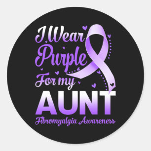 Adesivo Vestir Roxo Para Minha Tia Fibromialgia, Costela D