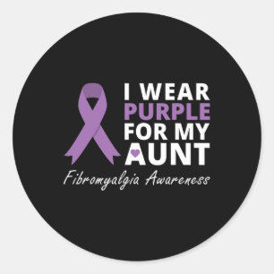 Adesivo Vestir Roxo Para Minha Tia Fibromialgia Sensibiliz