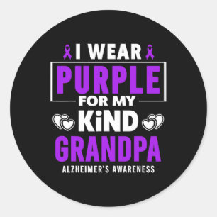 Adesivo Vestir Roxo para o meu avô Alzheimerheimer