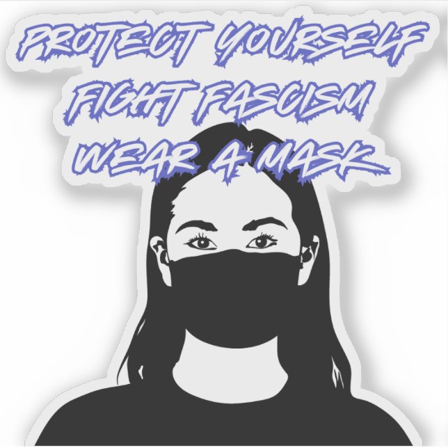 Adesivo Vestir um Estilo de Grafite de Máscara (Frente)