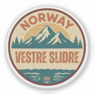 Adesivo Vestre Slidre, Norge Noruega