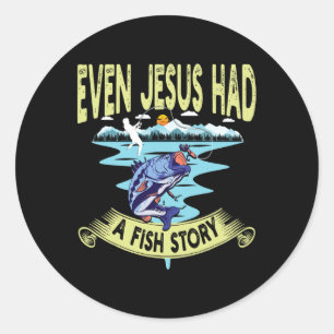 Adesivo Vestuário Cristão B Pesca Até Jesus Tinha Peixe