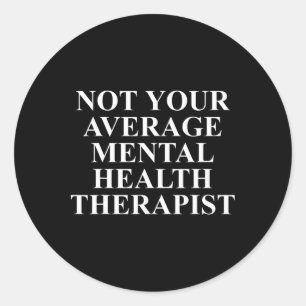 Adesivo Vestuário de Terapeuta de Saúde Mental Terapeutas 