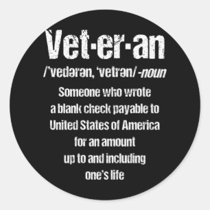 Adesivo VETERAN American Veteran Gift Veterans Day