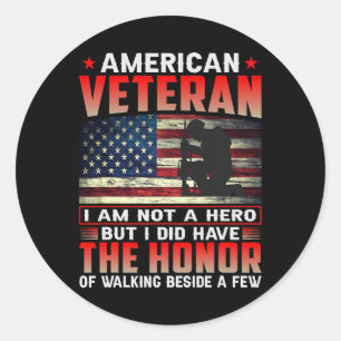 Adesivo Veterano Americano A Honra 38