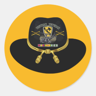 Adesivo Veterano da 1ª Divisão de Cavalaria no Vietnã