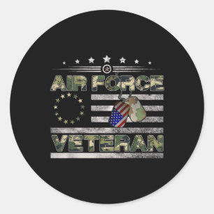 Adesivo Veterano da Força Aérea Americana Camisa Americana
