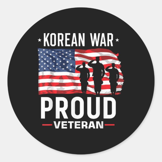 Adesivo Veterano da Guerra da Coreia (Frente)